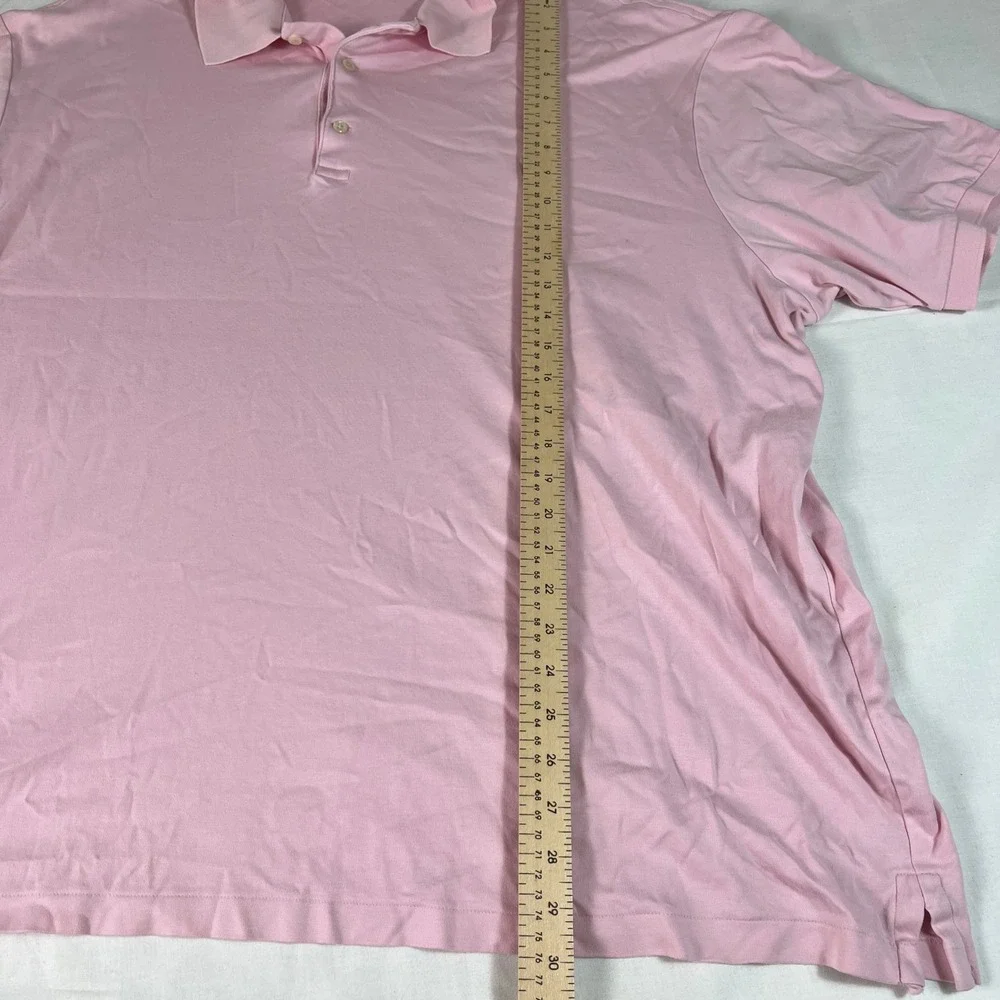 Polo Ralph Lauren Polo Shirt Mens 3XLT Pink Excellent Short Sleeve Tall Pony